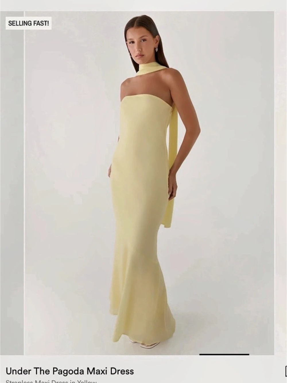 Peppermayo Under The Pagoda Maxi Dress Yellow XS